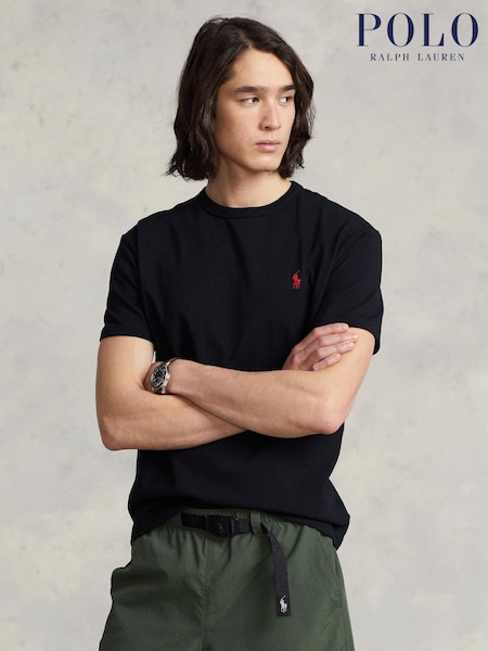 Polo Ralph Lauren Black Classic Fit Heavyweight Jersey T-Shirt (F71320) | €127