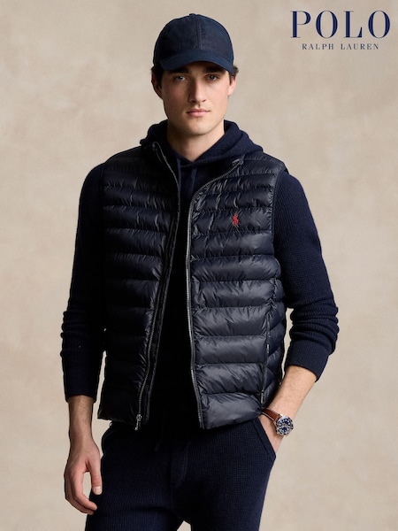 Polo Ralph Lauren Blue The Colden Packable Vest (F71321) | €356