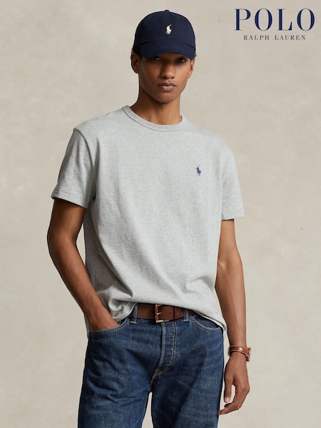 Polo Ralph Lauren Grey Classic Fit Heavyweight Jersey T-Shirt (F71323) | €127