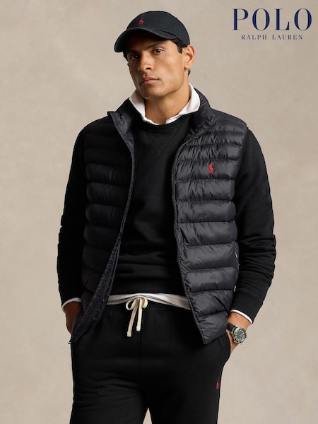 Polo Ralph Lauren Black The Colden Packable Vest (F71340) | €356