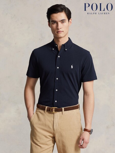 Polo Ralph Lauren Blue Featherweight Mesh Shirt (F71344) | €158