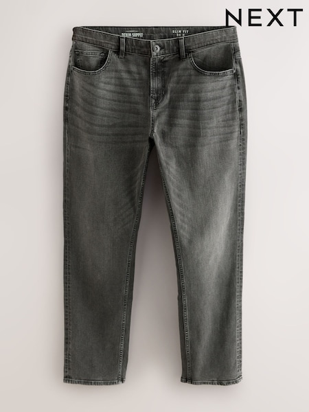 Grey Single Slim Fit Classic Stretch Jeans (F71363) | €34