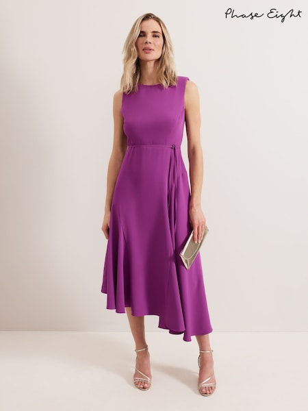 Phase Eight Purple Maya Plain Dress (F71505) | 688 QAR