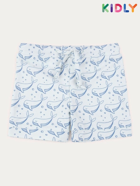 Blau - KIDLY BY MORI Recycled Polyester Swimming Trunks (F71537) | 22 €
