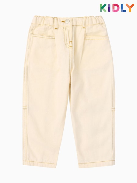 KIDLY BY MORI Cream Denim Jeans (F71541) | R$ 255