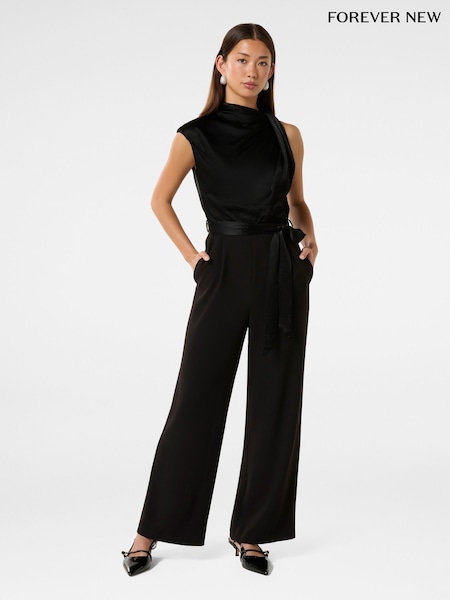 Forever New Sienna Satin Asymmetric Jumpsuit (F71575) | 156 €