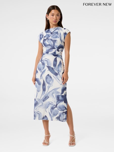 Forever New Emery Mesh Ruched Dress (F71611) | €134