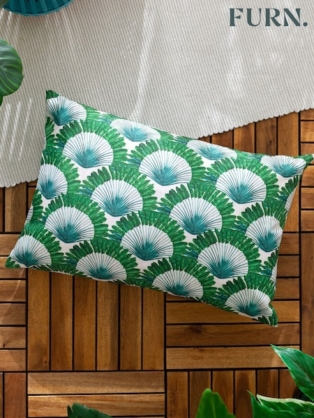 furn. Green Dellacorte Printed Outdoor Cushion (F71768) | €24.50