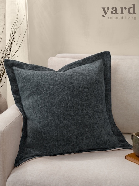 Yard Slate Dune Chenille Cushion (F71800) | 94 QAR