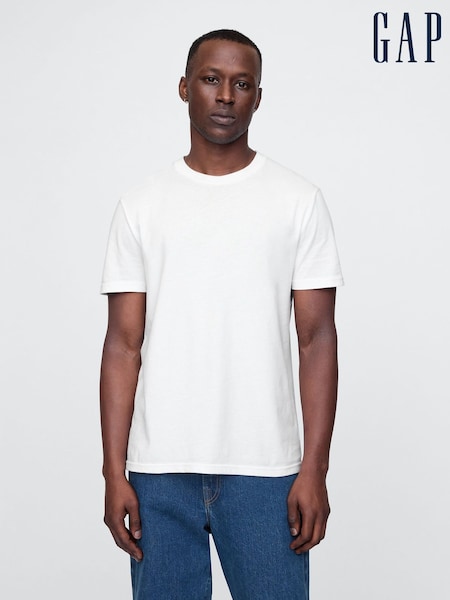 Gap White Original Short Sleeve Crew Neck T-Shirt (F71865) | €20.50