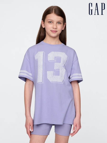 Gap Tunic Varsity Graphic T-Shirt (F72077) | €18