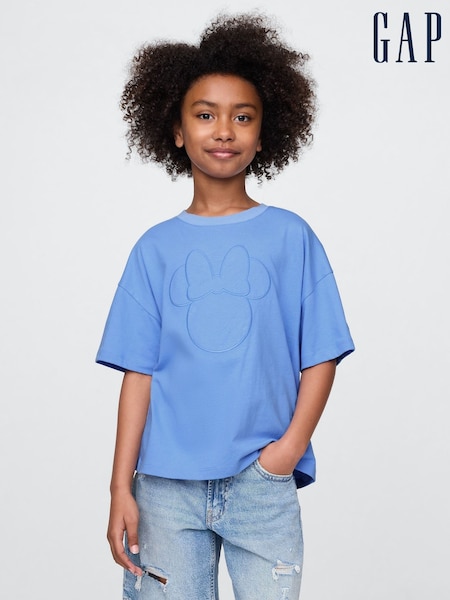 Gap Blue Minnie Mouse Disney Oversized Graphic T-Shirt (4-13yrs) (F72083) | €23