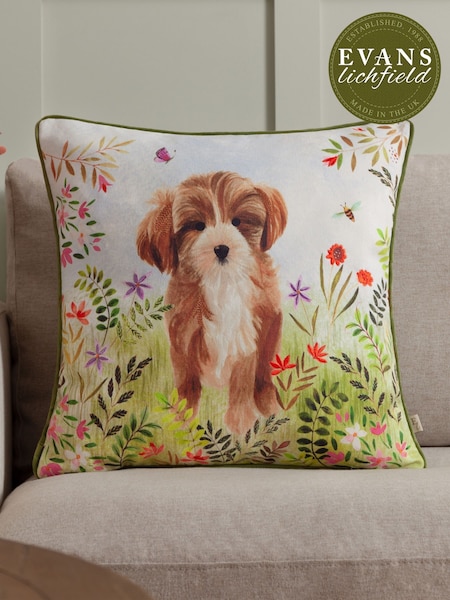 Evans Lichfield Multicolour Daisy Hill Charlie Printed Cushion (F72245) | €23