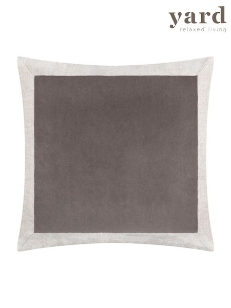 Yard Taupe Auden Matte Velvet Cushion (F72251) | €27
