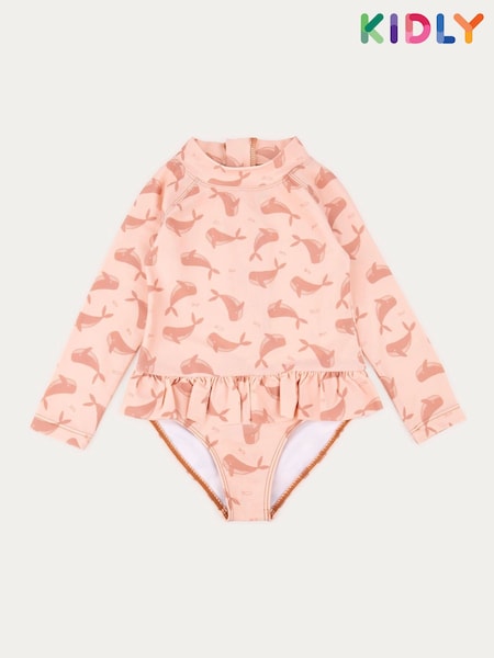 MORI Pink Recycled Long Sleeve Swimsuit (F72327) | 34 €