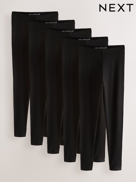 Black Full Length Leggings 5 Pack (F72335) | €64