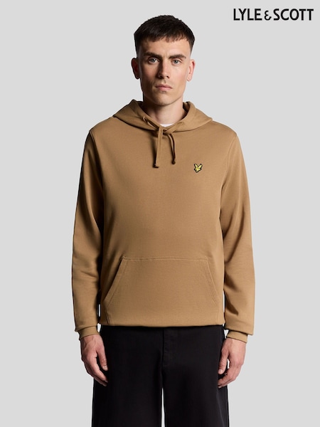 Lyle & Scott Coffee Brown Pullover Hoodie (F72546) | €99