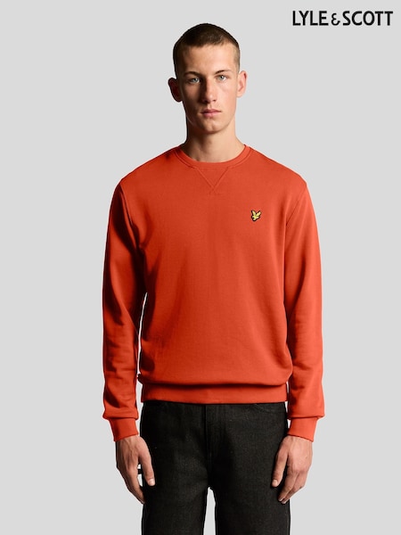 Lyle & Scott Red Crew Neck Sweatshirt (F72560) | €92