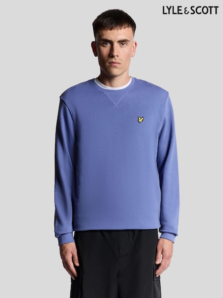 Lyle & Scott Blue Crew Neck Sweatshirt (F72565) | €86