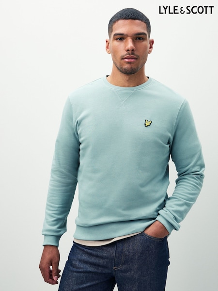 Lyle & Scott Mint Green Crew Neck Sweatshirt (F72570) | R$ 640