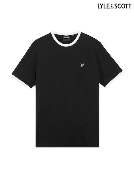 Lyle & Scott Black Ringer T-Shirt (F72586) | R$ 345