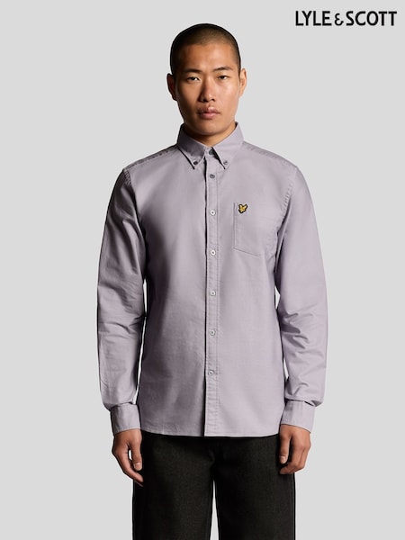 Lyle & Scott Purple Plain Oxford Shirt (F72594) | €86