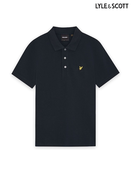 Lyle & Scott Blue Plain Polo Shirt (F72605) | €69