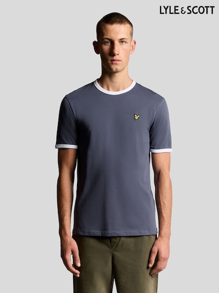 Lyle & Scott Grey Ringer T-Shirt (F72620) | €50