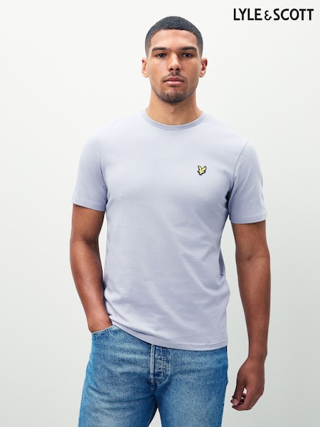 Lyle & Scott Purple Light Crew Neck Cotton T-Shirt (F72695) | €37