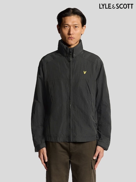 Lyle & Scott Black Fold Away Hood Jacket (F72842) | €173
