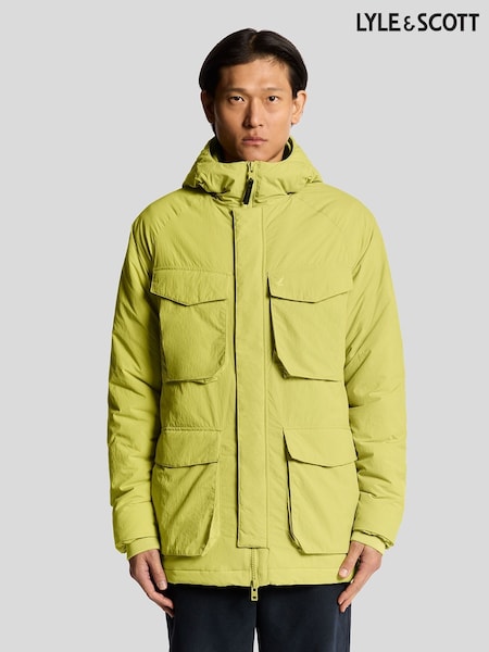 Lyle & Scott Yellow Tactical Wadded Coat (F72856) | €232