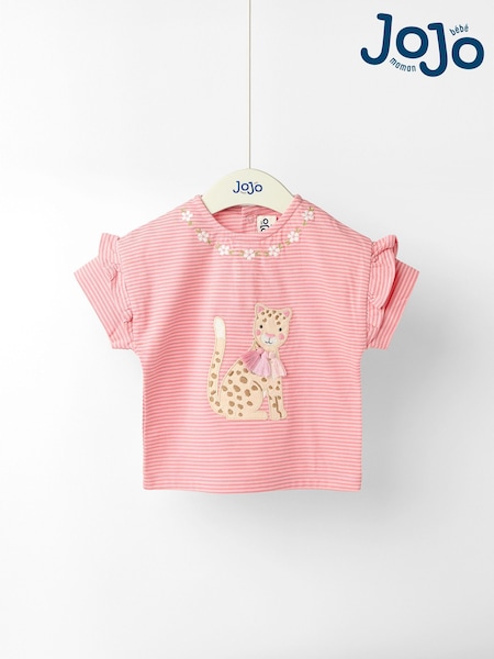 Jojo Maman Bébé Pink Appliqué T-Shirt (F72870) | €21 - €25