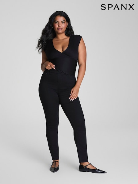 SPANX Black Pull On Skinny Jeans 2.0 (F72895) | €151