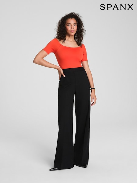 Spanx Black SPANXsmooth?™ PerfectFit Ponte Wide Leg Pants (F72903) | €163