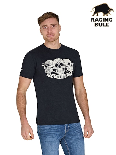 Raging Bull Front Row Fighters Black T-Shirt (F72990) | €40 - €42