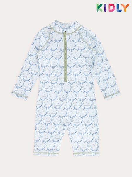 KIDLY Blue 3/4 Sleeve Sunsuit (F73152) | €31