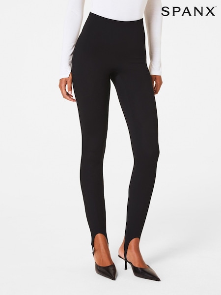 SPANX Smooth™ Ponte Stirrup Black Leggings (F73200) | €116