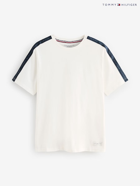 Tommy Hilfiger Natural 100% Cotton Established Stripe Sleeve Lounge T-Shirt (F73477) | € 64