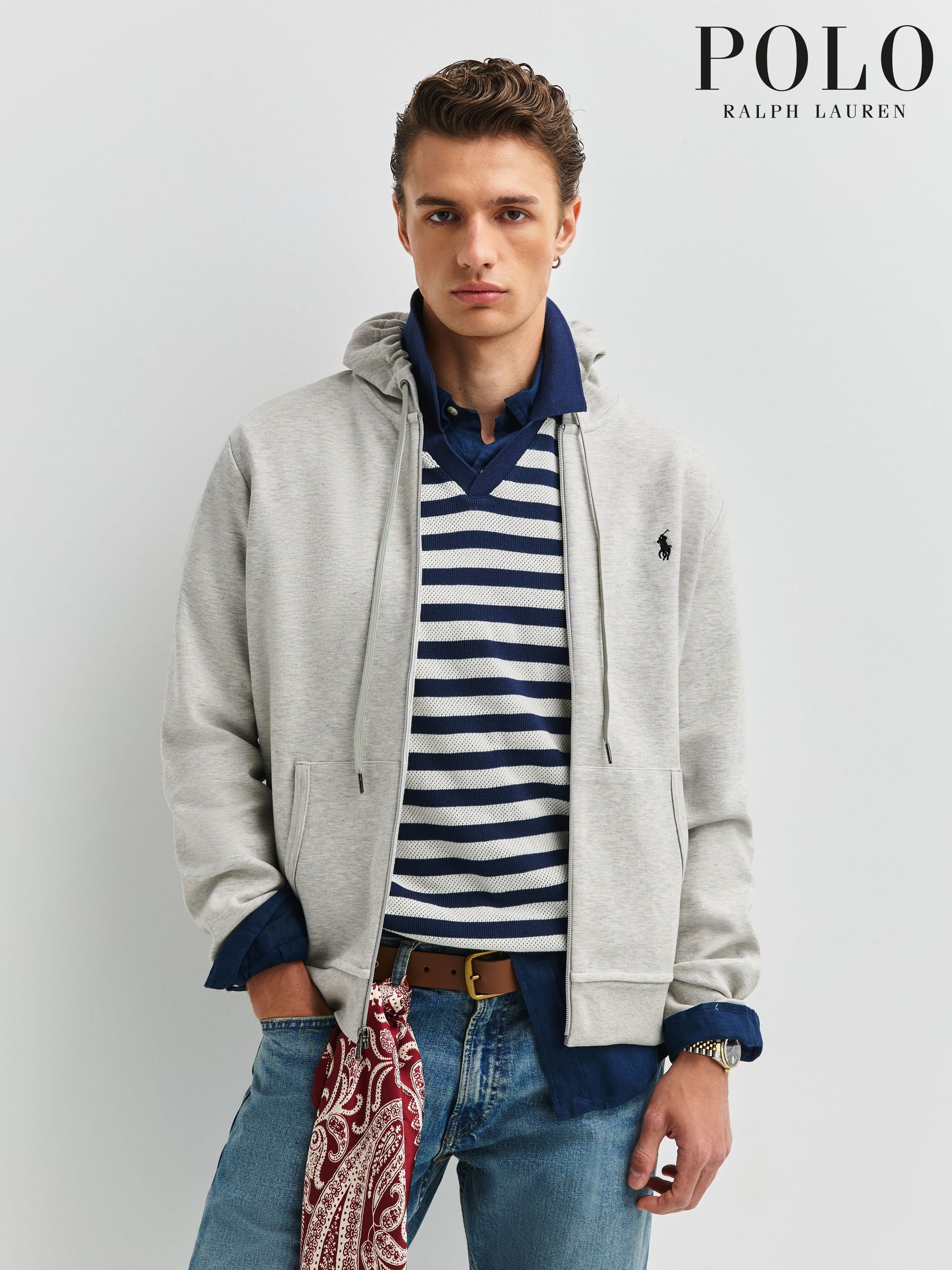 Buy Men's Hoodies Ralph Lauren Zip Through Online | Next Turkey