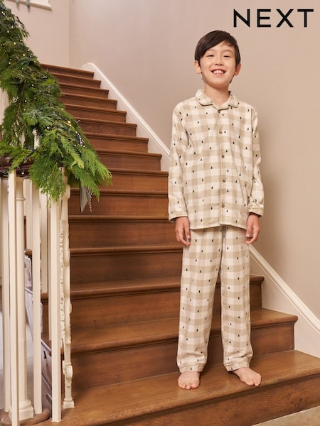 Cuadros neutro - Matching Family Christmas Button Through Pyjamas (9mths-16yrs) (F73849) | 21 € - 30 €