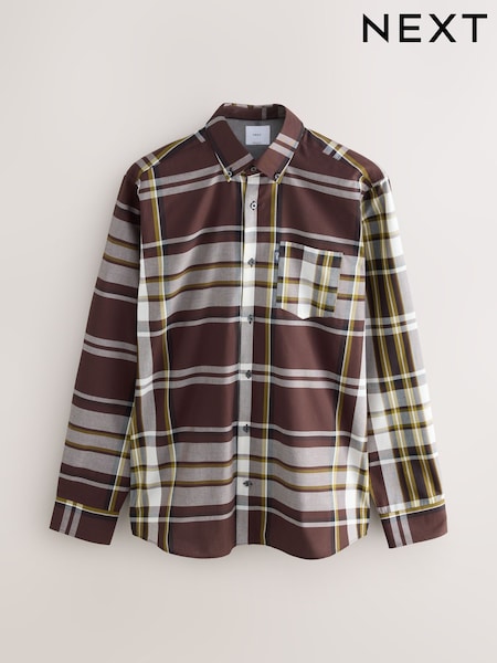 Red Regular Fit Easy Iron Button Down Oxford Shirt (F73897) | €35