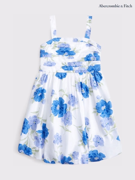 Abercrombie & Fitch Bubble Hem Mini Dress With Floral Print Embroidery (F73936) | €66 - €69