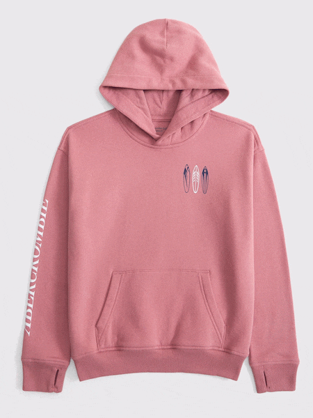Abercrombie & Fitch Blue Back Graphic Hoodie (F73979) | €53 - €55