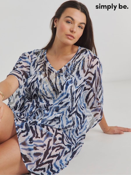 Simply Be Beach to Beach Embellished Kaftan (F74019) | €39