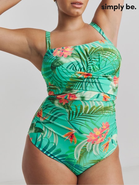 Simply Be Magisculpt Bandeau Swimsuit (F74041) | 357 LEI