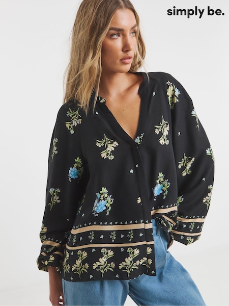 Simply Be Volume Sleeve Blouse (F74090) | €54