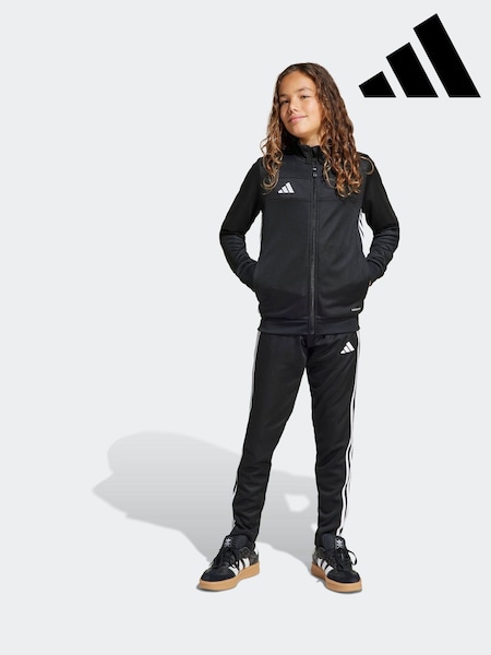 adidas Black/White Tiro 25 Essentials Tracksuit (F74120) | R$ 395