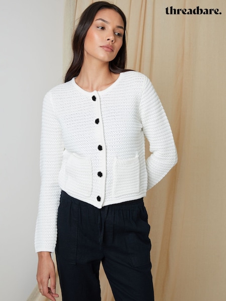 Bela - Threadbare Button Up Knitted Cardigan (F74291) | € 37