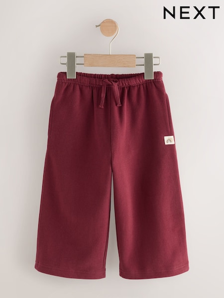 Burgundy Red Wide Leg Sweat Joggers (3mths-7yrs) (F74410) | €11 - €14
