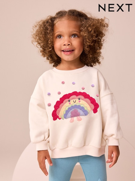 Cream Rainbow Taco Crew Neck Sweatshirt (3mths-7yrs) (F74463) | €16 - €19